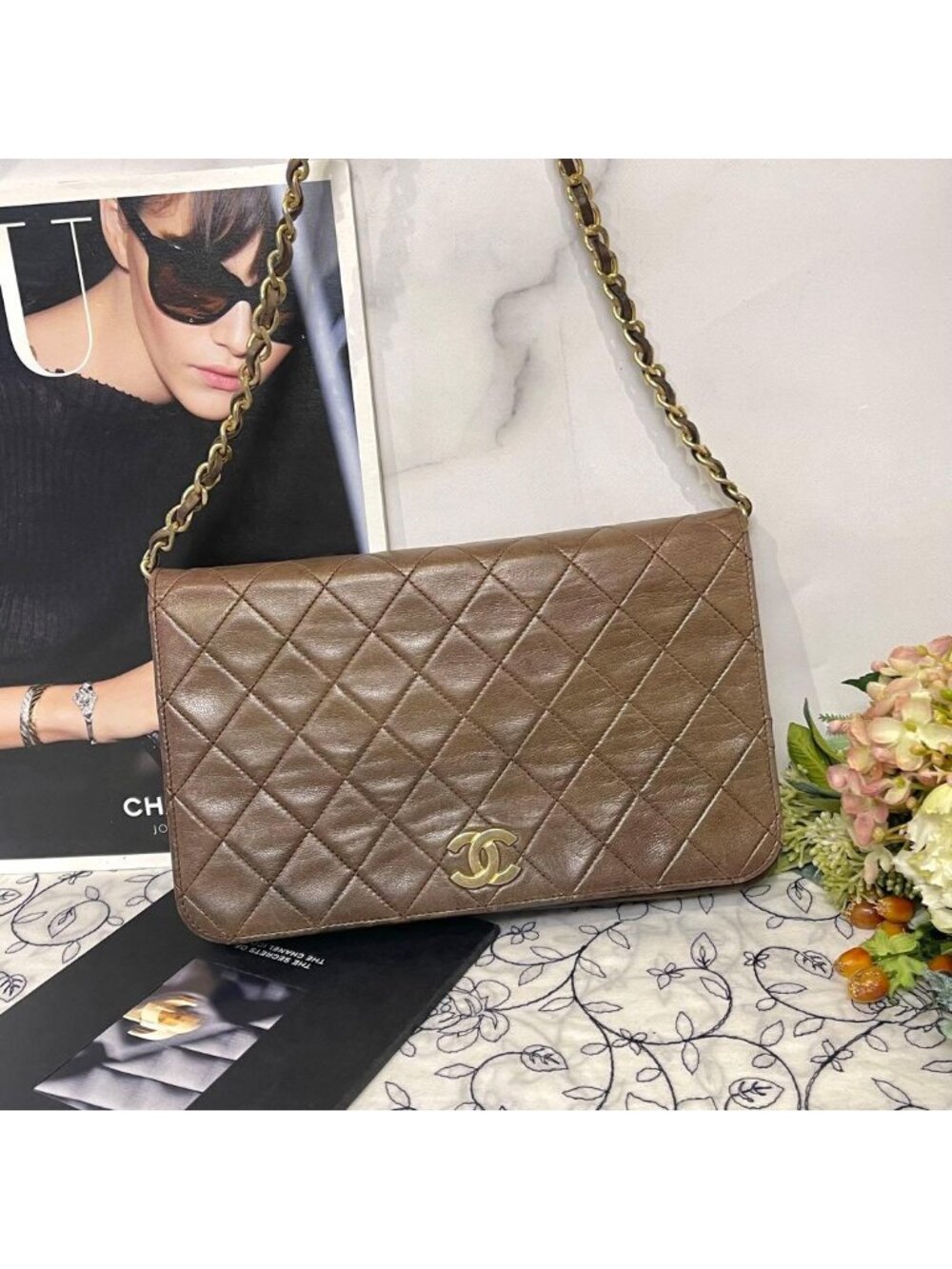 Chanel Chain Shoulder Bag Quilted Vintage